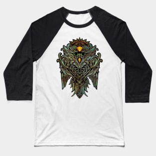 Awesome owl with roses Baseball T-Shirt